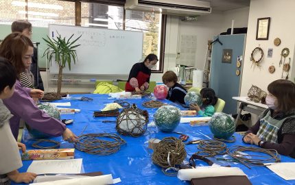 令和5年度 冬の講座 サステナひろば「自然素材で作るランプシェード」(12/2)