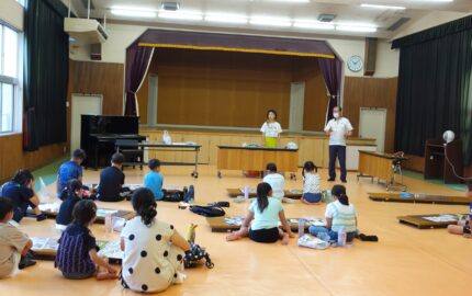 出前講座「シーグラス工作」