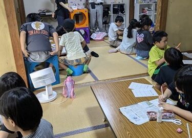 出前講座「新聞紙エコバック」(7/24）
